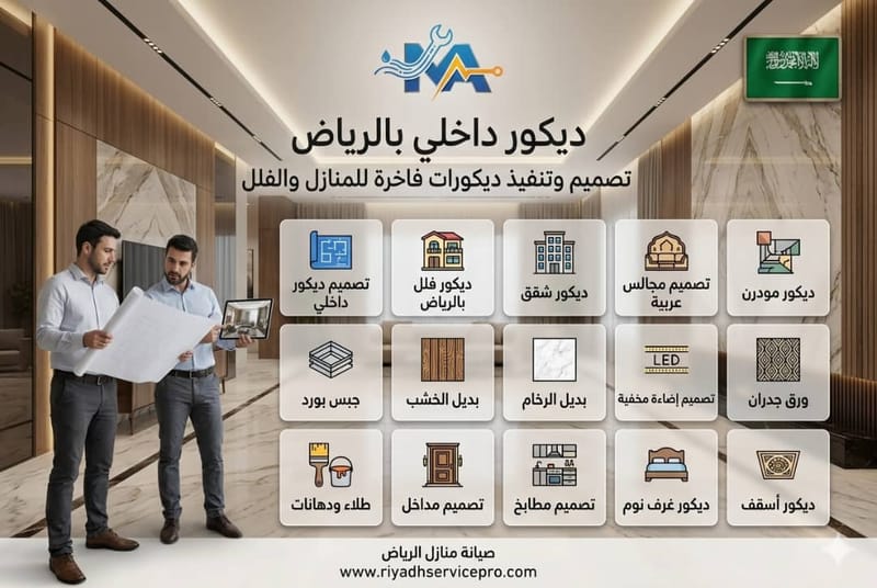 ديكور داخلي بالرياض | تصميم فاخر وعصري