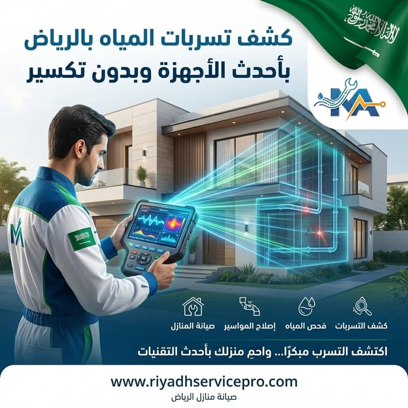 كشف تسربات المياه بدون تكسير