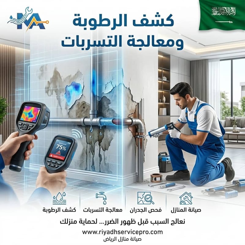 كشف الرطوبة ومعالجة التسربات