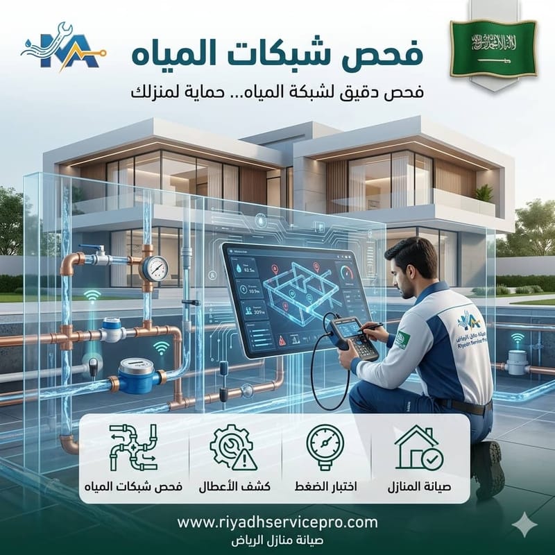 فحص شبكات المياه