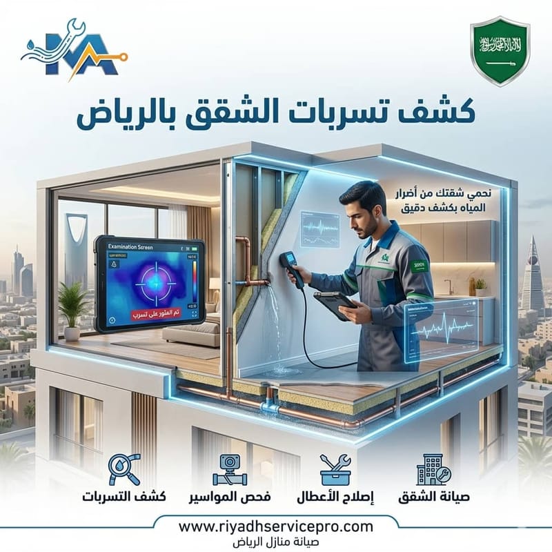 كشف تسربات الشقق بالرياض