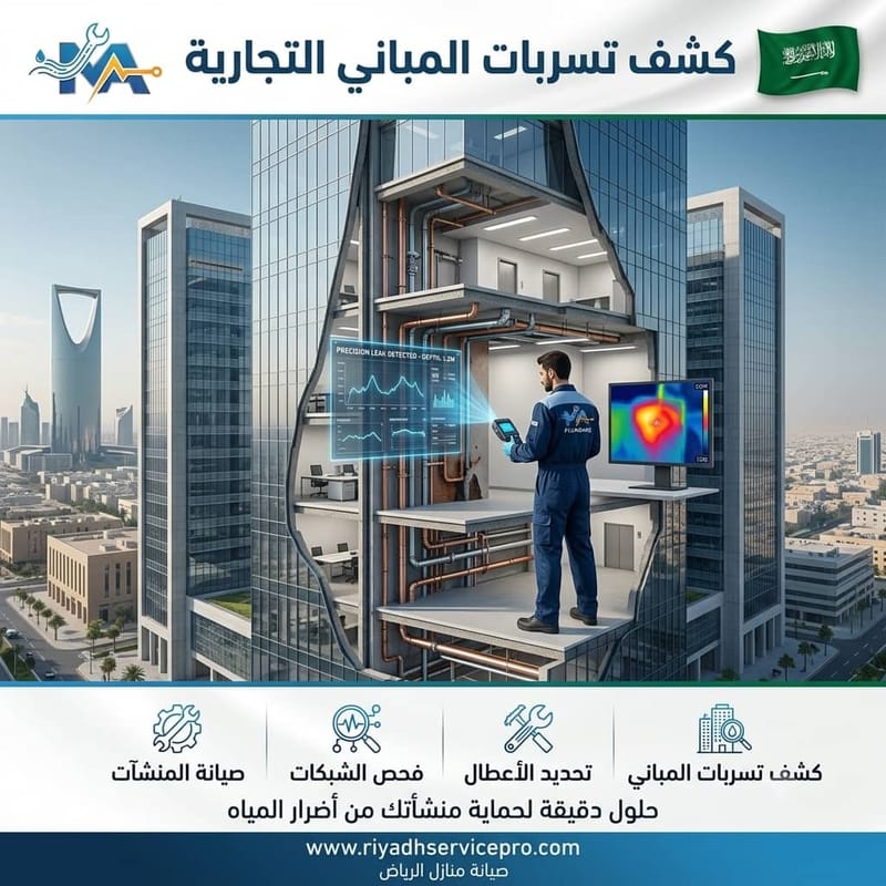 كشف تسربات المباني التجارية