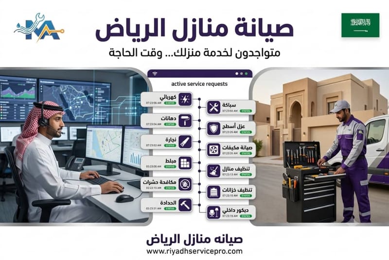 أفضل شركة صيانة منازل بالرياض 24 ساعة، دليل الخدمات المتكاملة