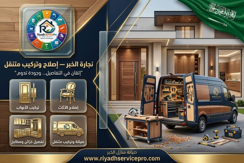 نجارة الخبر — إصلاح وتركيب متنقل