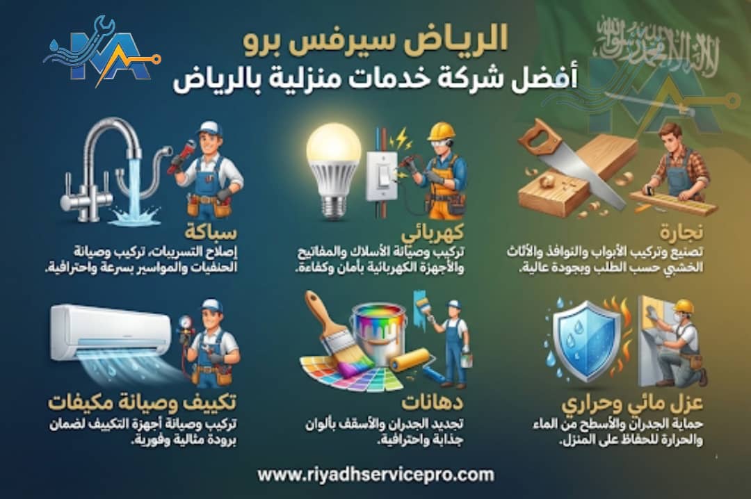 الرياض سيرفس برو أفضل شركة صيانة منازل في الرياض 