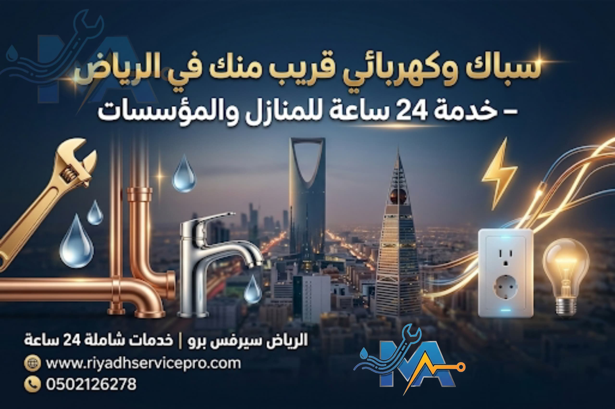 سباك وكهربائي قريب منك في الرياض 