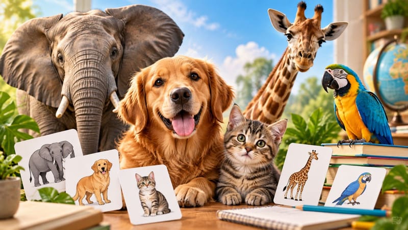 📘 Материал 1 — English Vocabulary: Animals