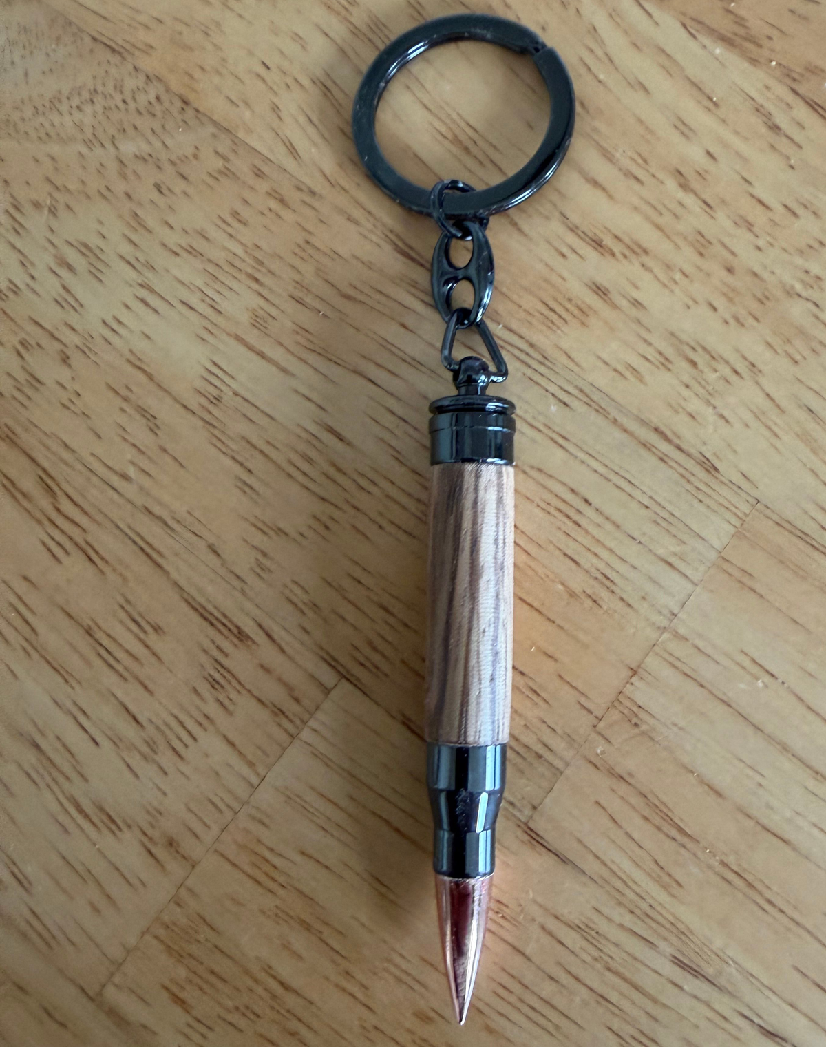 Patron nøglering i zebrano