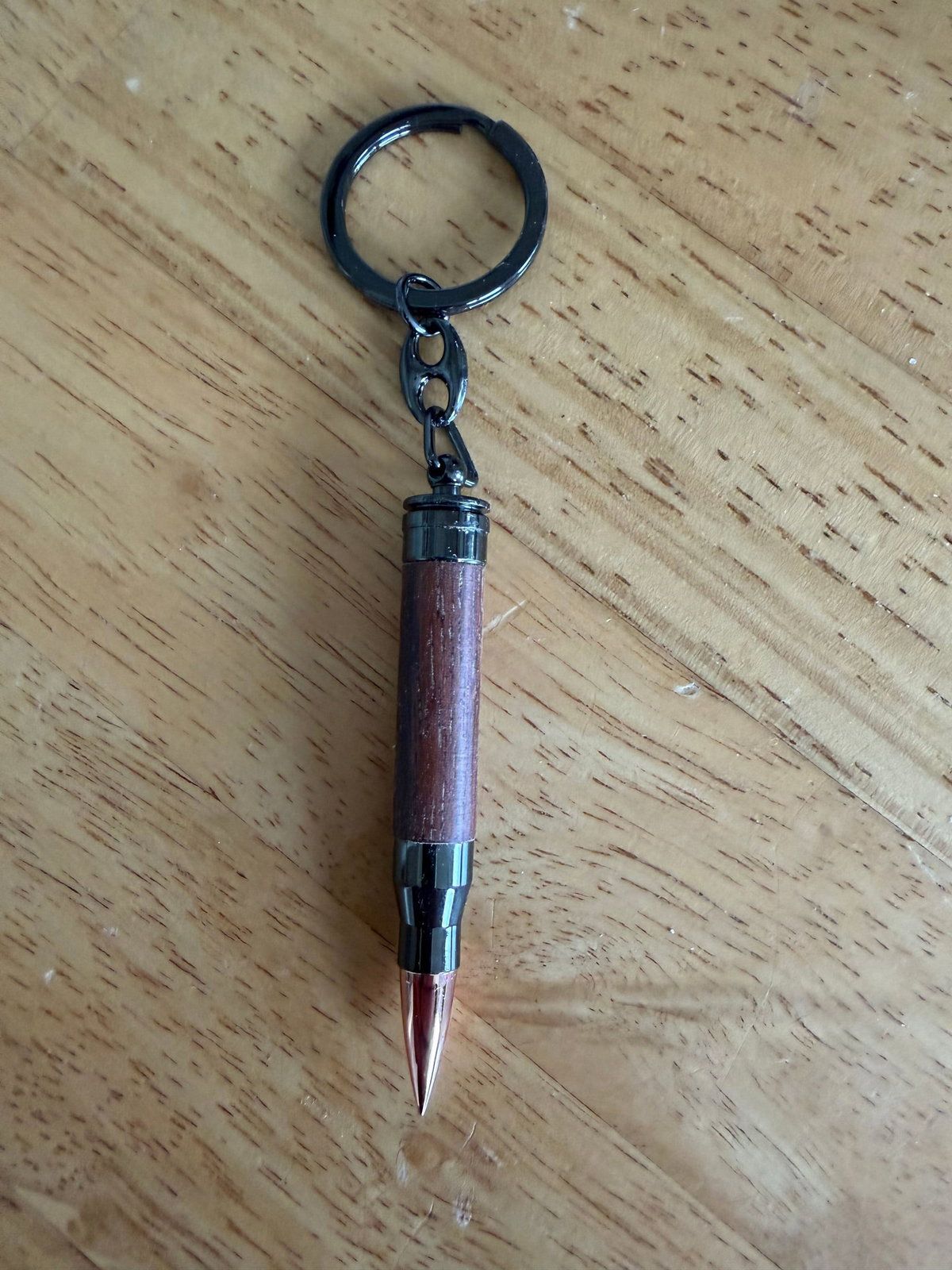 Patron nøglering i mahogni