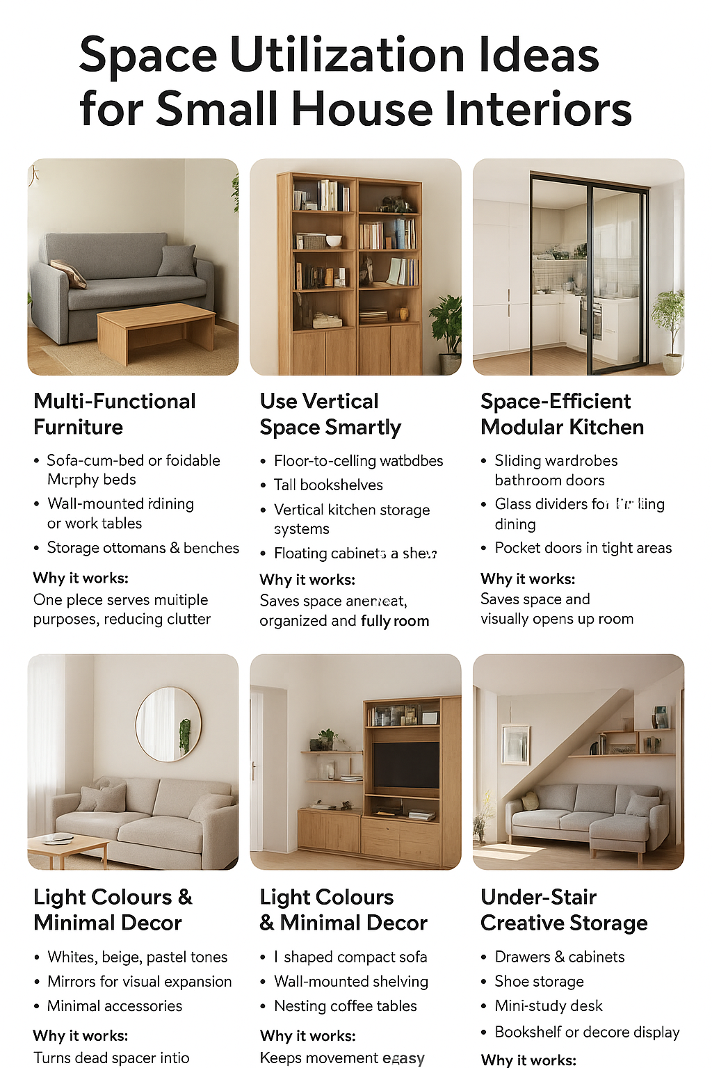 Space Utilization Ideas for Small House Interiors