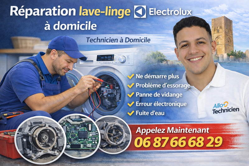 Réparation lave-linge Electrolux (à domicile)