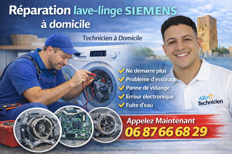 Réparation lave-linge Siemens (à domicile)