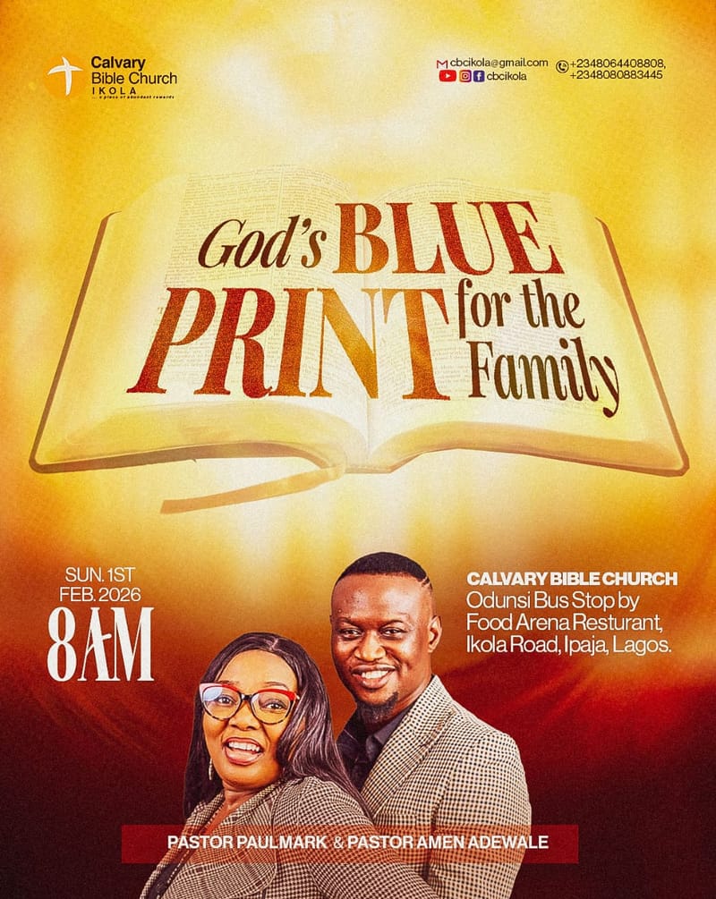 God's Blueprint For The Family - Pastor PaulMark Adewale