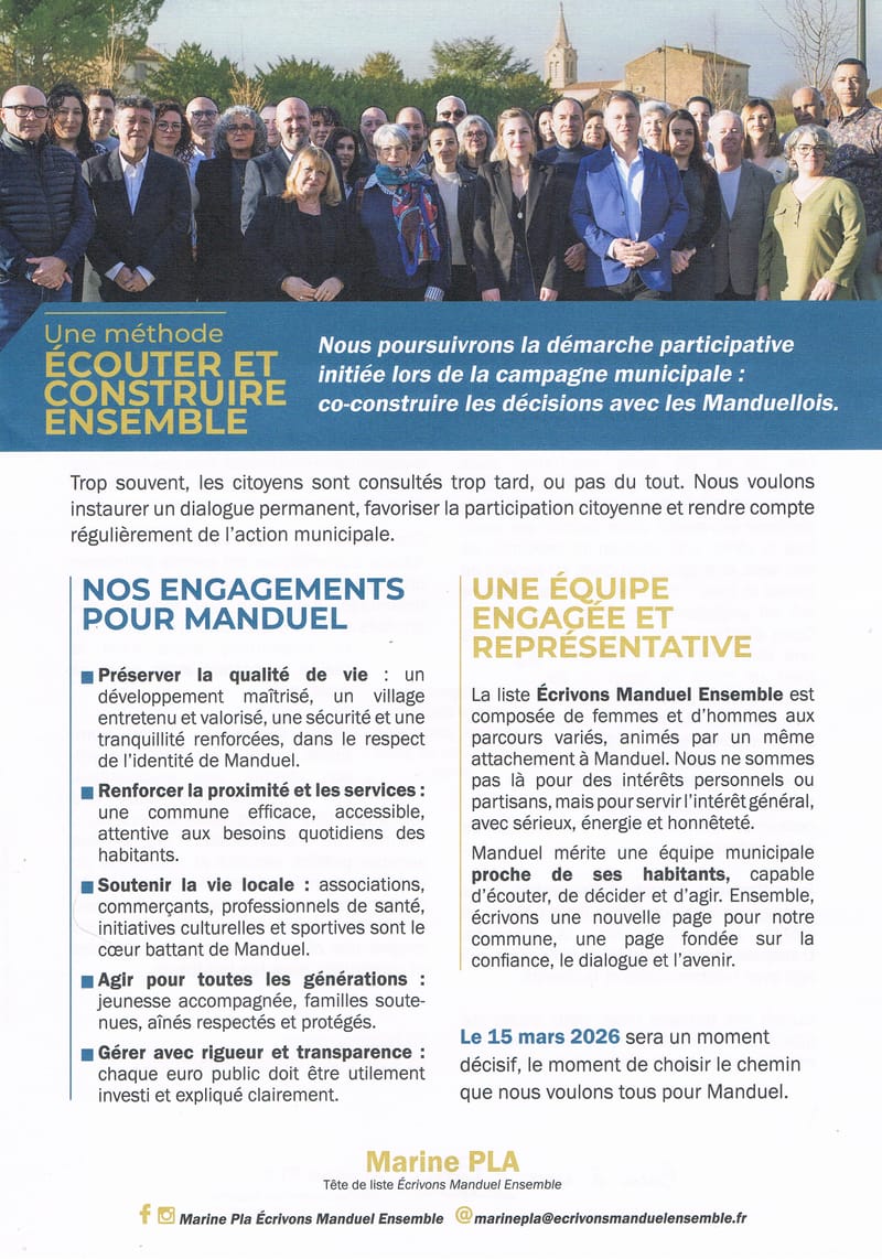 Profession de foi et bulletin de vote