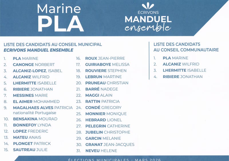 Profession de foi et bulletin de vote