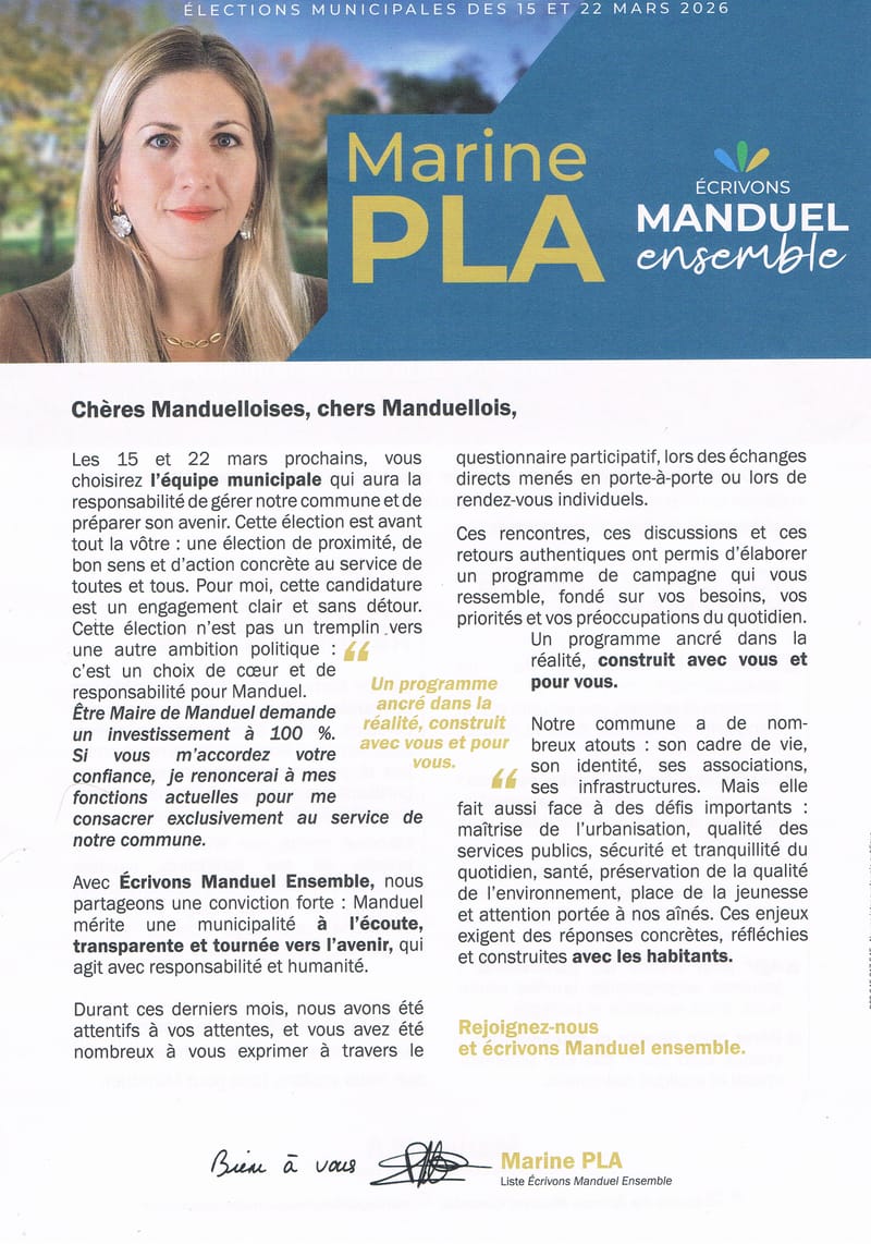 Profession de foi et bulletin de vote