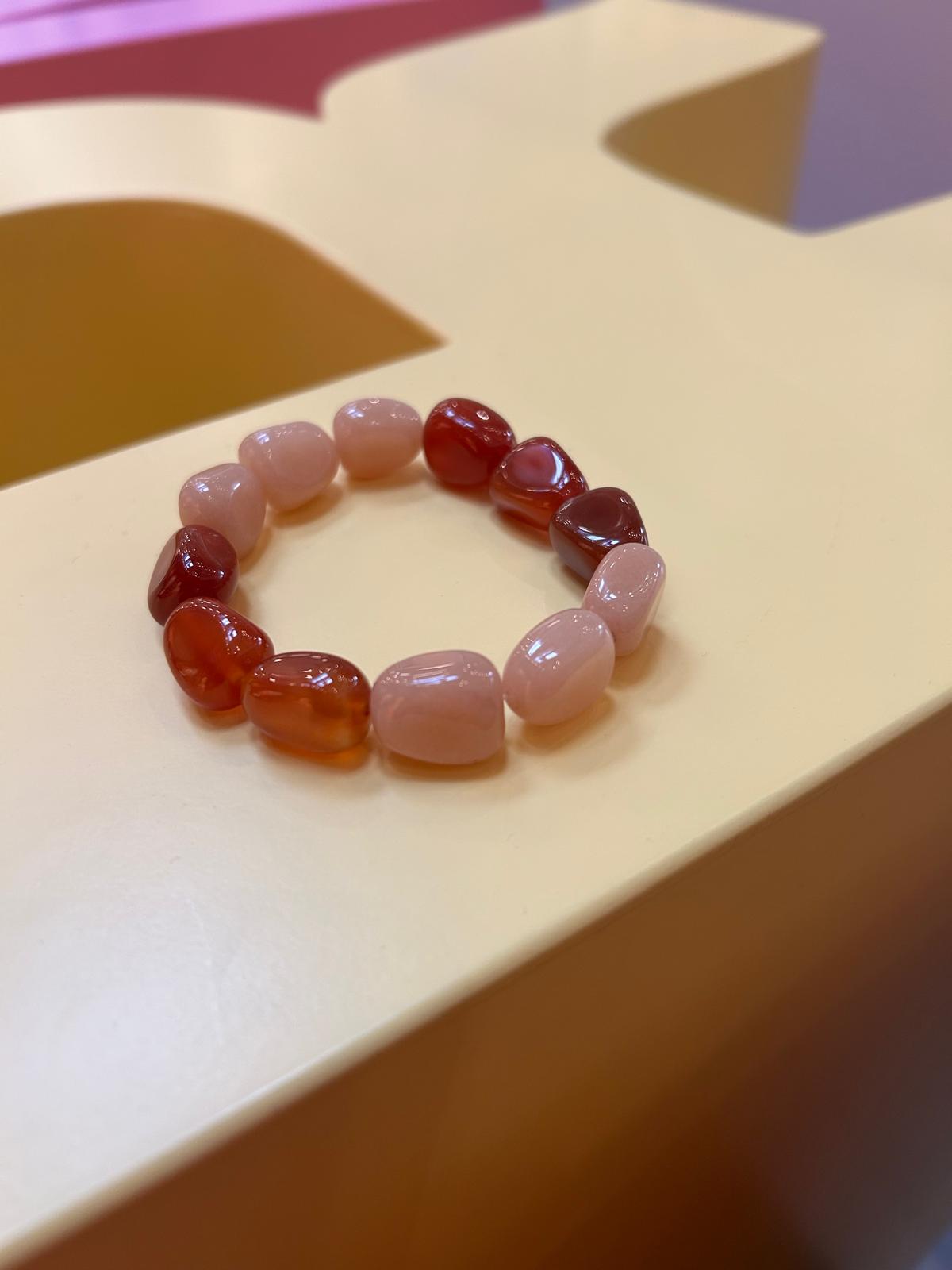 CARNELIAN & YELLOW AVENTURINE crystal