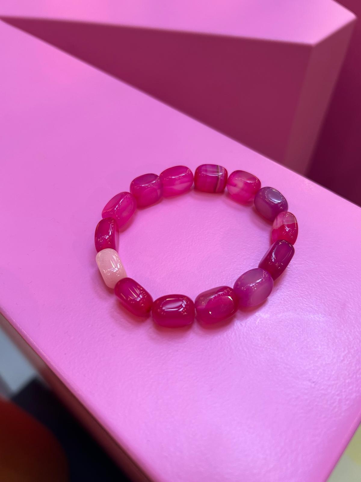 ROSE QUARTZ & PINK AGATE crystal