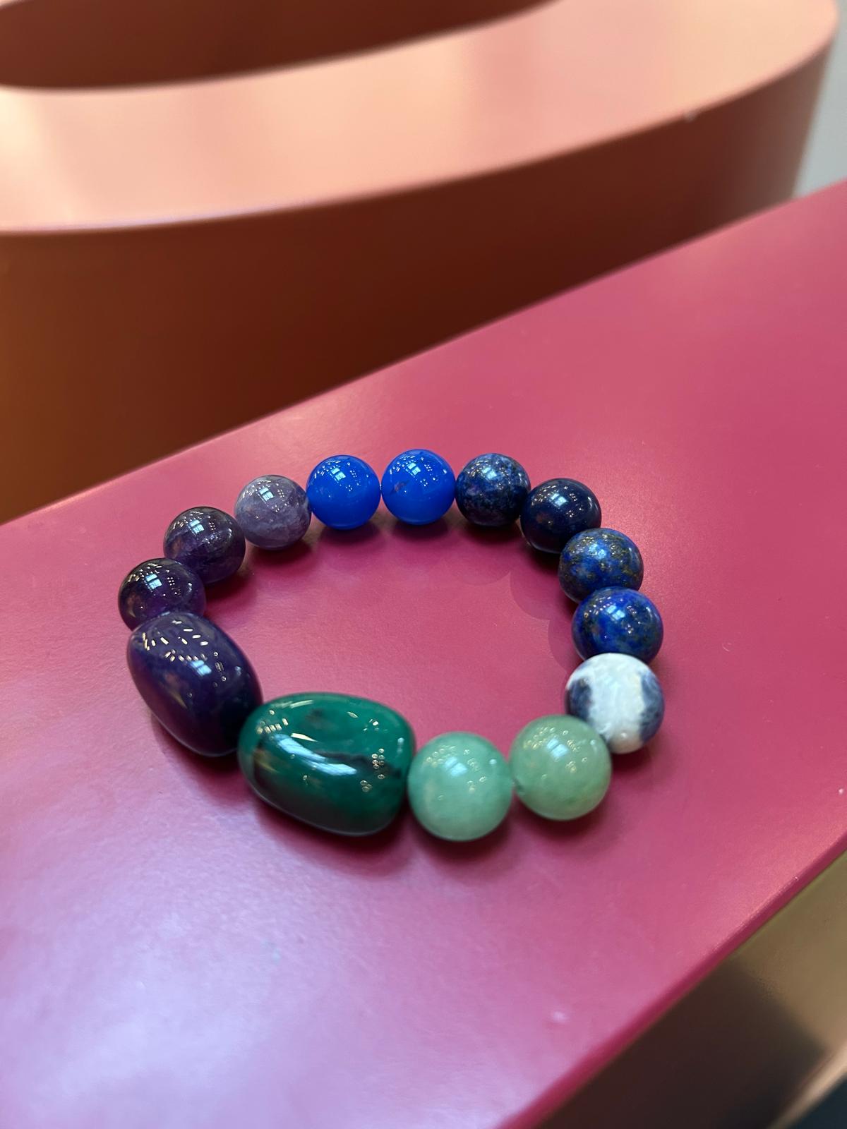 LAPIS LAZULI, SODALITE, AVENTURINE, AMETHYST crystal