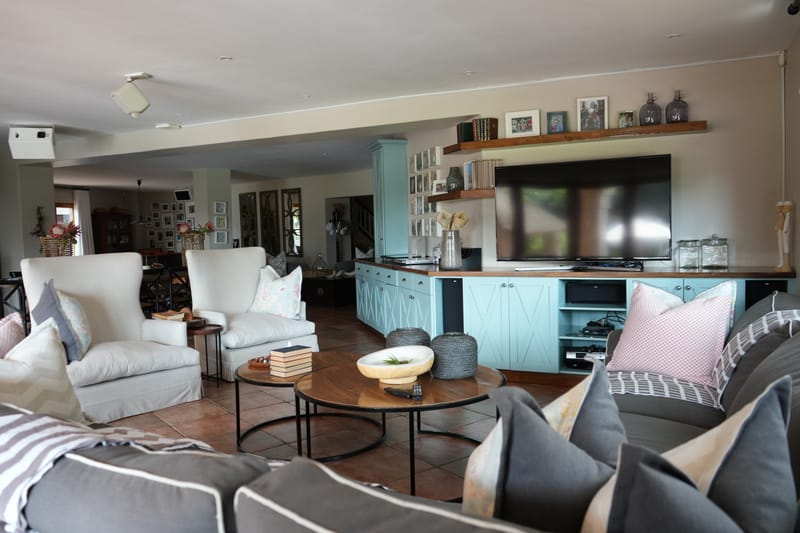 Living Area and Bar Pool Table Area