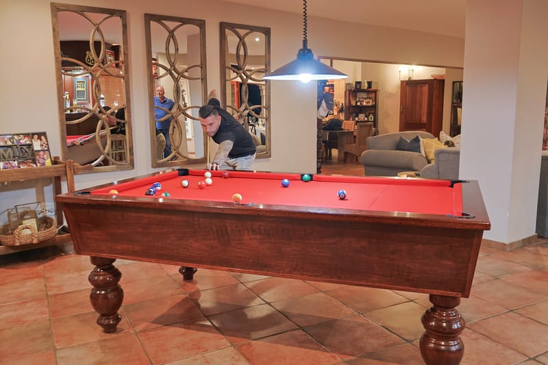 Living Area and Bar Pool Table Area