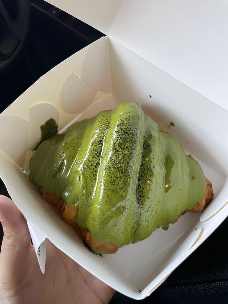 MATCHA GLAZED CROISSANT