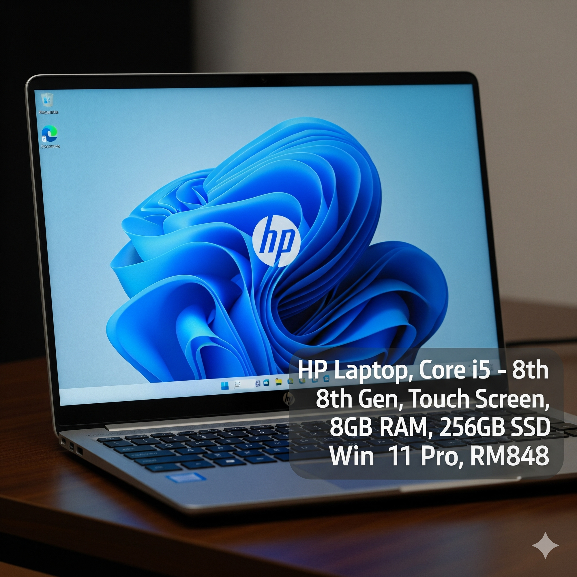 Laptops & Notebooks Description LAPTOP HP (  i5 - 8 Gen ) TOUCH SCREEN INTEL CORE