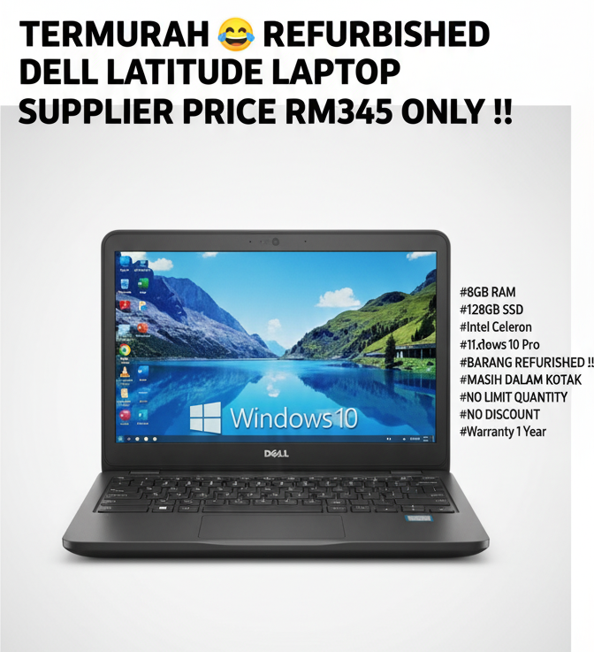 Laptop Dell 3180 Window 10 Processer intelcelron