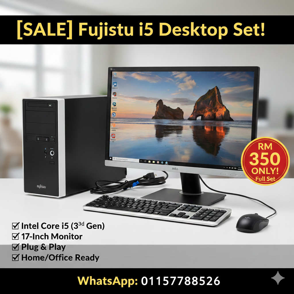 fujistu i5 3rd gen RM 350 17INCH