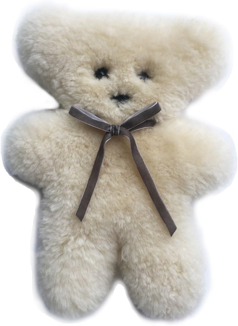 Hamdan Australian Lambskin Teddy Bear – Cream