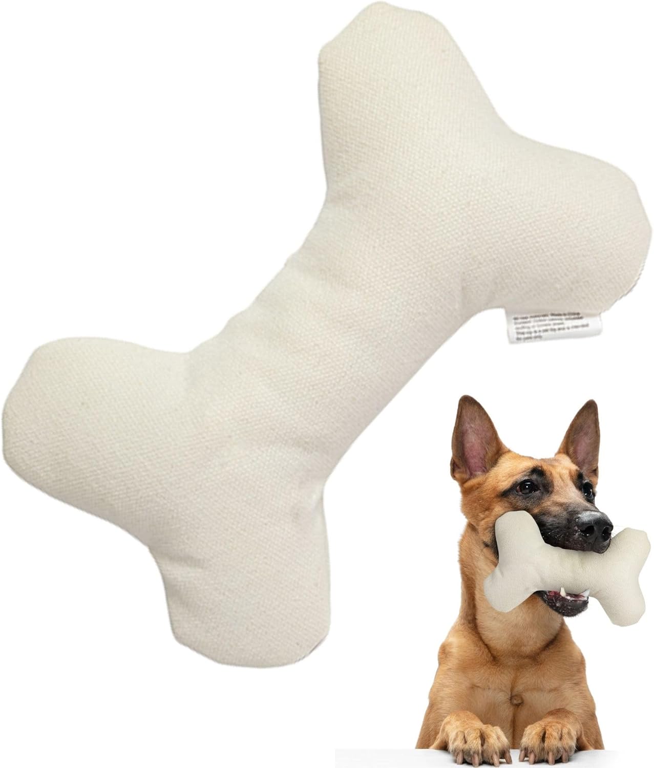 Hamdan Eco T-Bone Canvas Dog Chew Toy (Small)
