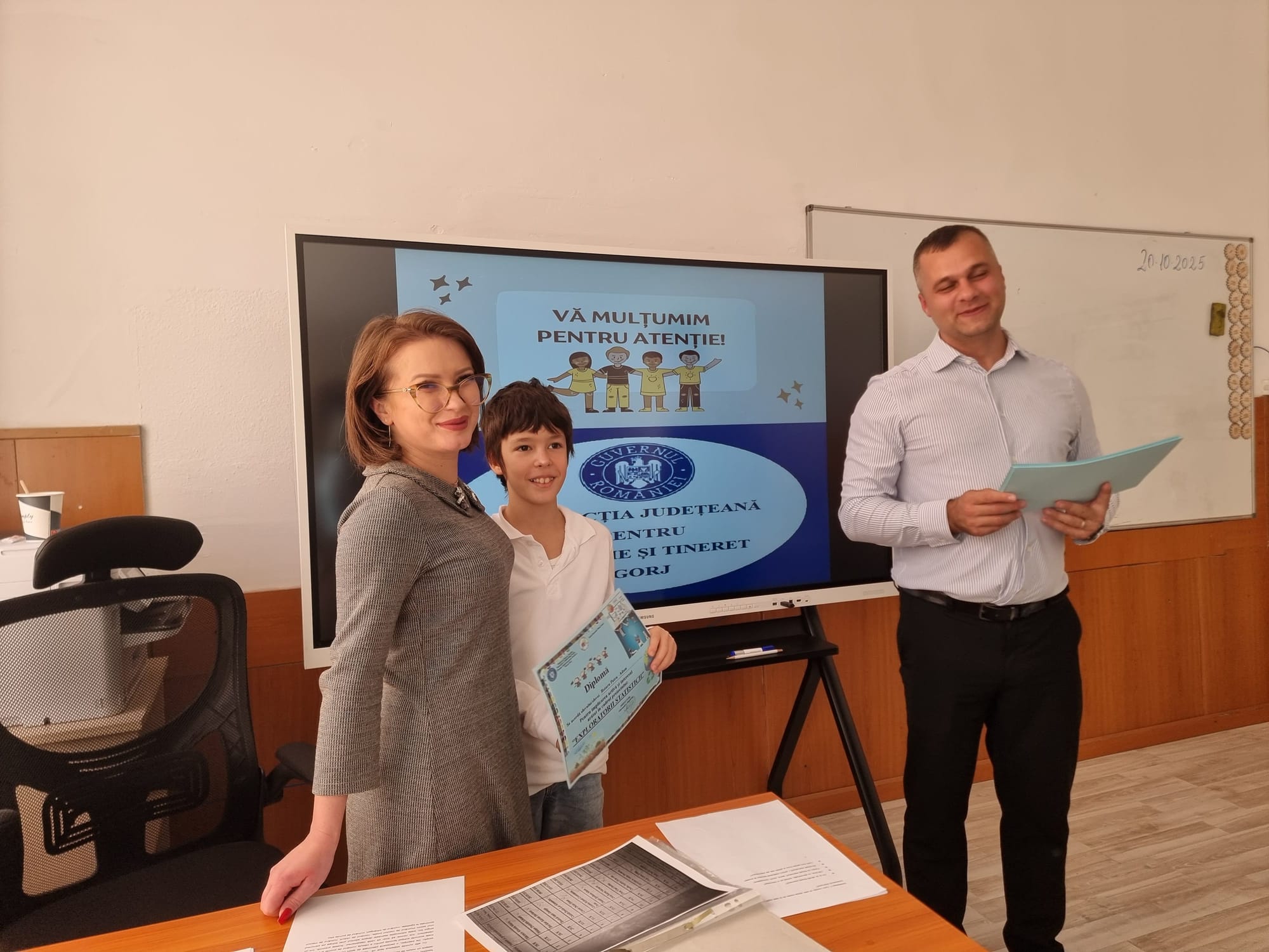 Direcția Județeană pentru Familie și Tineret Gorj – activitate educativă dedicată Zilei Mondiale a Statisticii