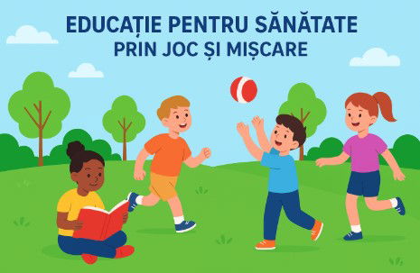 Învățăm să fim sănătoși prin joacă, mișcare și prietenie.