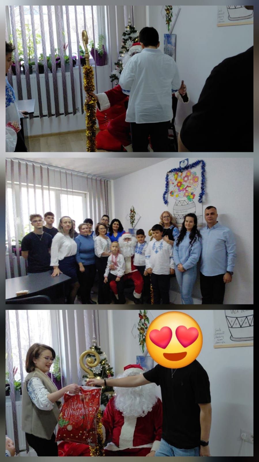 Serbare de Crăciun dedicată copiilor, organizată la sediul Direcției Județene pentru Familie și Tineret Gorj, într-o atmosferă plină de bucurie, emoție și spiritul sărbătorilor de iarnă.