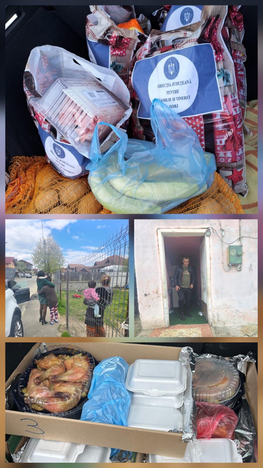 Acțiune de sprijin desfășurată în pragul Sărbătorilor de Paște, prin acordarea de alimente familiilor vulnerabile, menită să ofere ajutor concret și să transmită un mesaj de solidaritate, grijă și speranță în comunitate.