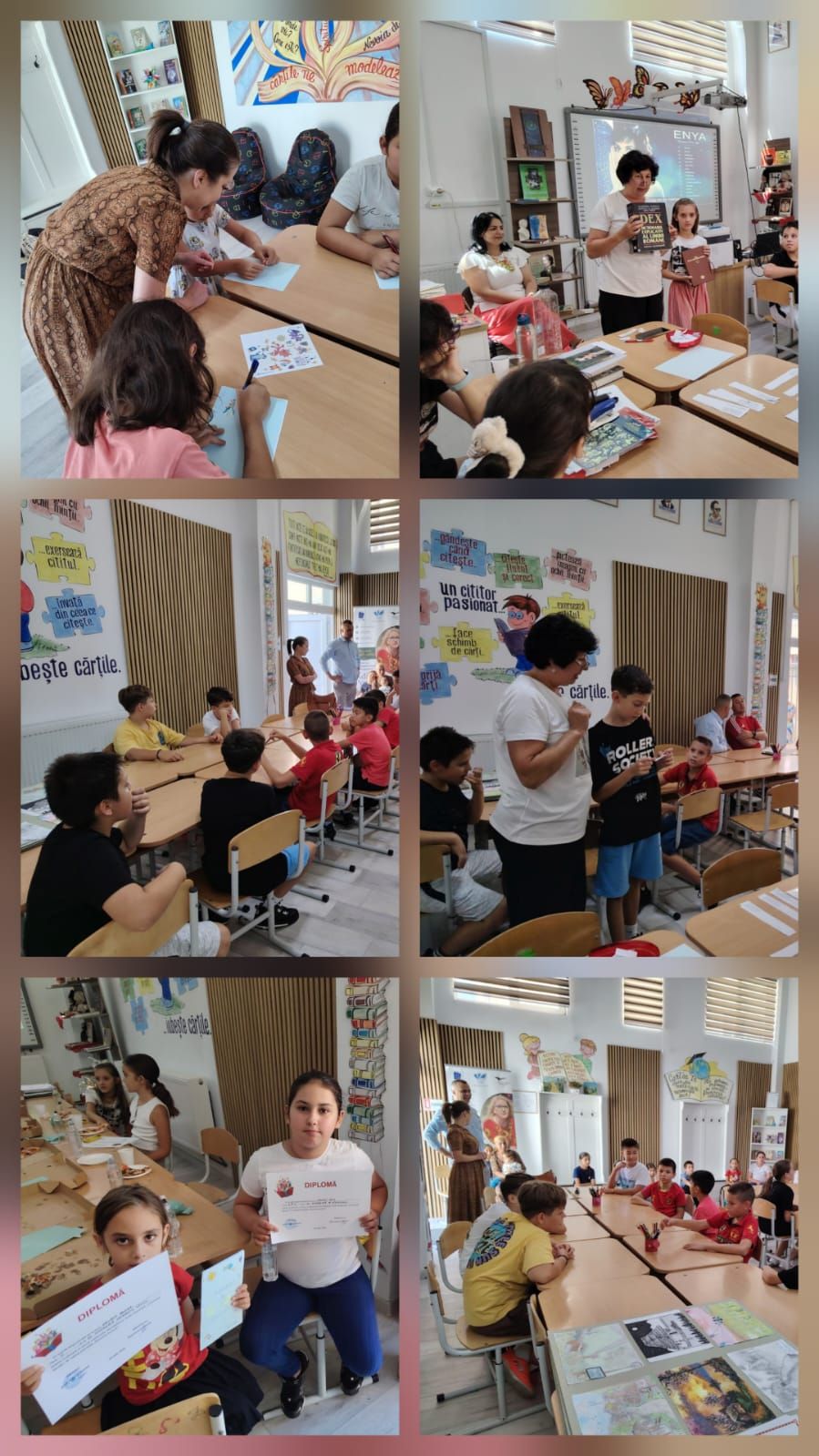 Activitate dedicată lecturii și creativității, prin care copiii au descoperit universul bibliotecii, au participat la jocuri interactive și și-au creat propriile pașapoarte de lectură, fiind încurajați să transforme cititul într-o aventură.