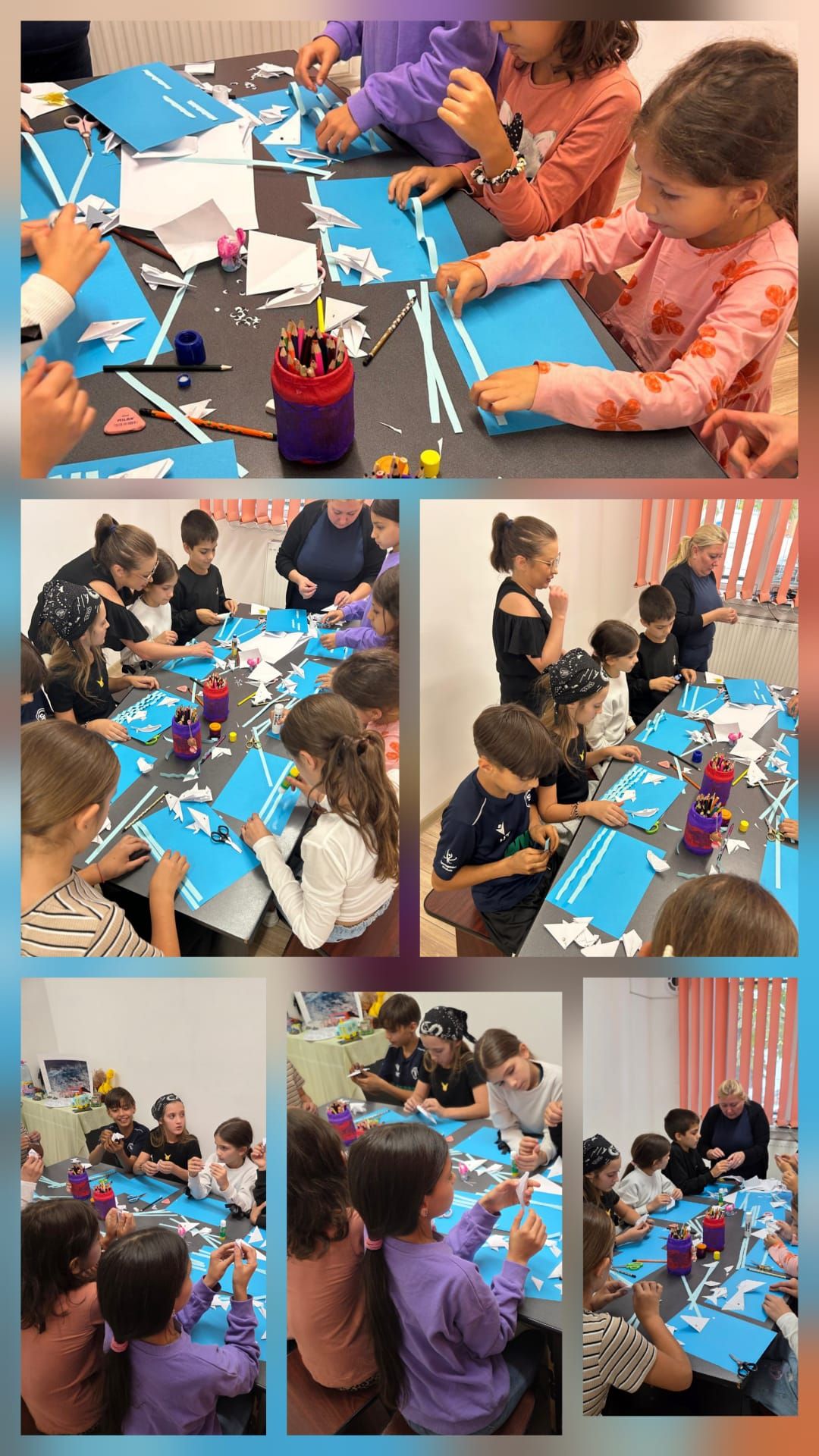 O activitate educativă și creativă prin care copiii au descoperit lumea marină, efectele poluării apelor și importanța protejării mediului, transformând apoi informațiile și materialele reutilizabile în creații pline de culoare.