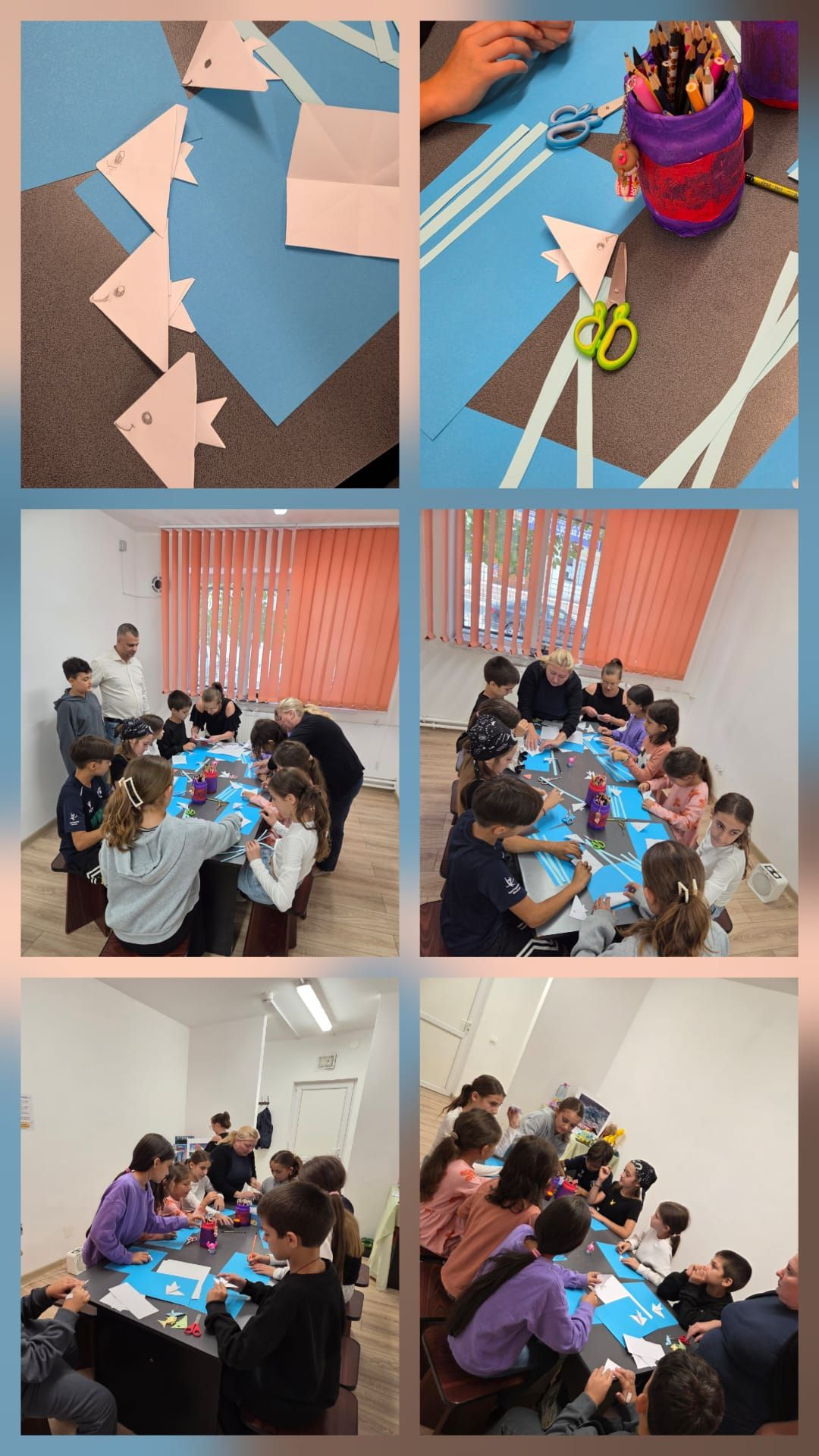 O activitate educativă și creativă prin care copiii au descoperit lumea marină, efectele poluării apelor și importanța protejării mediului, transformând apoi informațiile și materialele reutilizabile în creații pline de culoare.