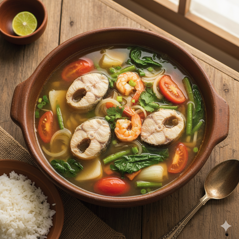 SINIGANG NA BANGUS AT HIPON