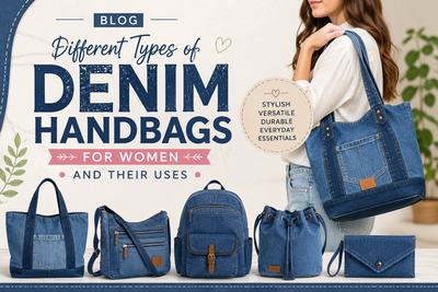 Different Types of Denim Handbags for Women and Their Uses