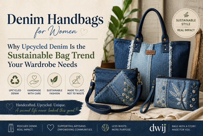 Denim Handbags for Women: Why Upcycled Denim Is the Sustainable Bag Trend Your Wardrobe Needs