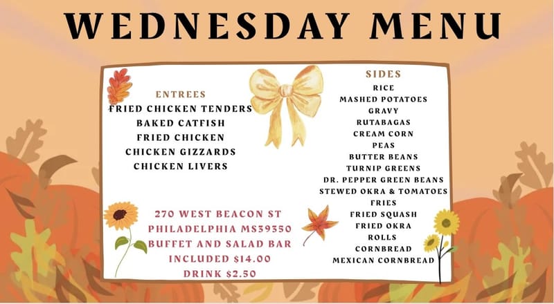 WEDNESDAY LUNCH BUFFET