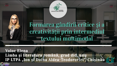 Formarea gândirii critice și a creativității prin intermediul textului multimodal