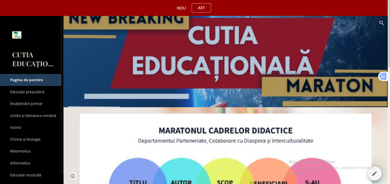 MARATONUL CADRELOR DIDACTICE