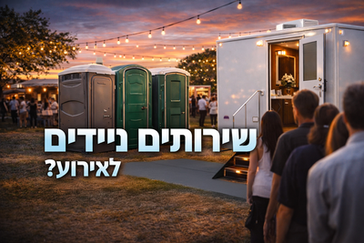 כמה שירותים ניידים צריך לאירוע – ואיך טעות קטנה יוצרת בעיה גדולה