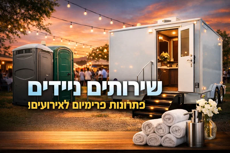 שירותים ניידים לאירוע – איך בוחרים נכון | VIP Toilets