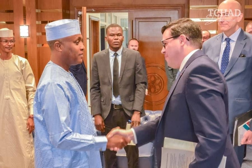 乍得国务部长兼外交部长会见美国代表团