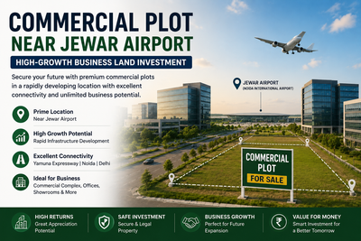 Commercial Plot Near Jewar Airport – High-Growth Business Land Investment Opportunity