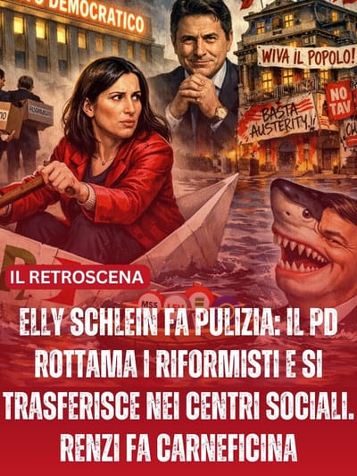 Elly Schlein fa pulizia: il PD rottama i riformisti e si trasferisce nei centri sociali