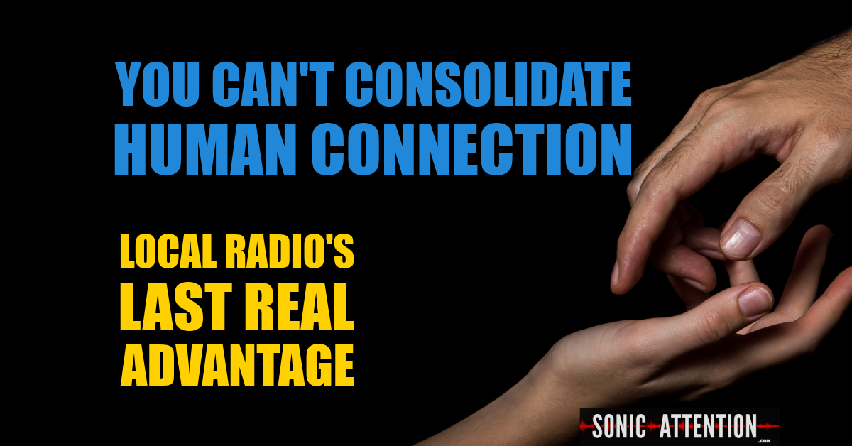 You Can't Consolidate Human  Connection